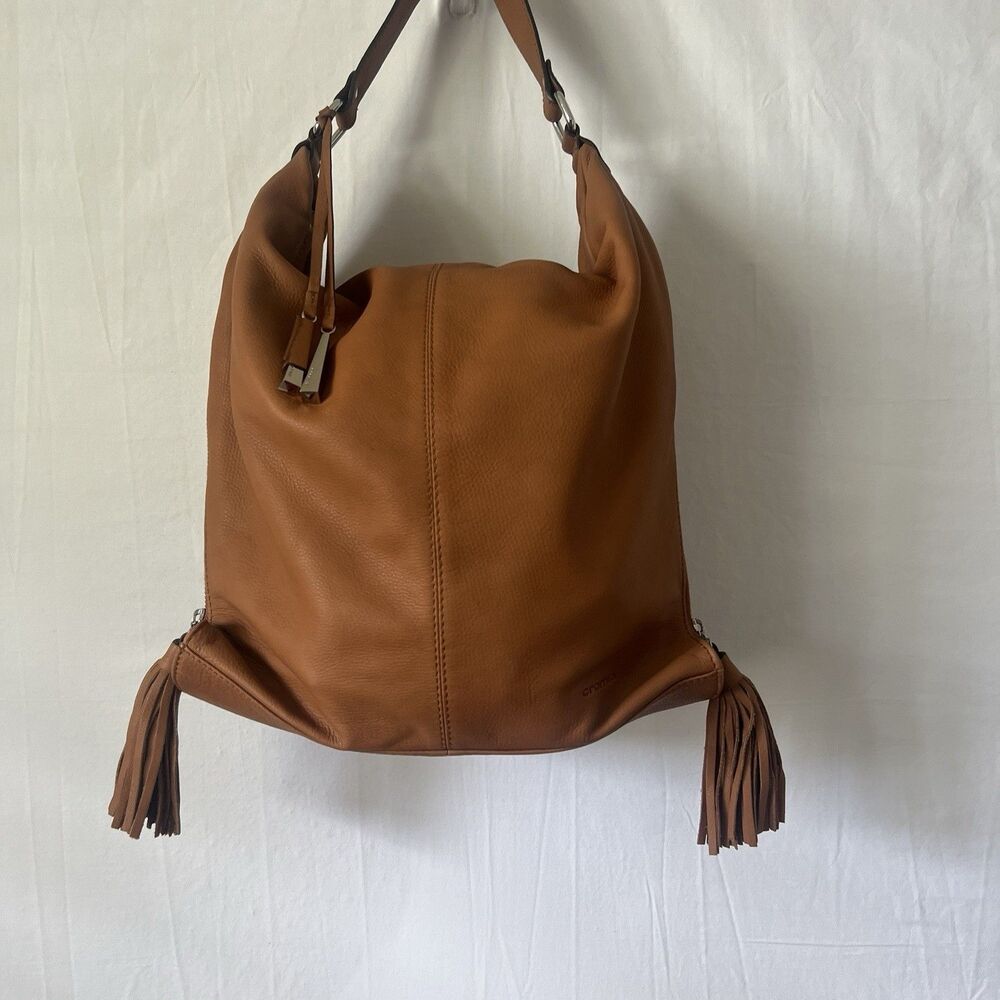 Italian Leather Brown Purse Boho Western Tassel Festival Hippie Rustic Artisan - Picture 2 of 12